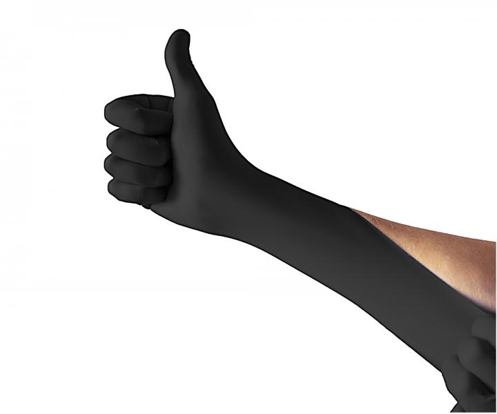 Siln nitrilov rukavice Espeon Nitril Premium - 100 ks, ierne, vekos M