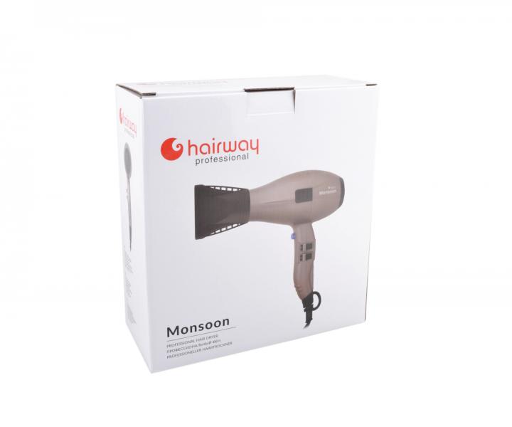 Profesionlny fn na vlasy Hairway Professional Monsoon - 2400 W, metalick hned