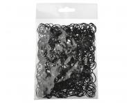 Gumiky do vlasov Duko 2555B - ierne, 500 ks