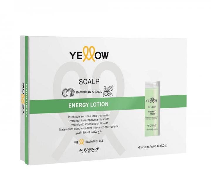 Intenz�vna k�ra proti padaniu vlasov Yellow Professional Scalp Energy Lotion - 6 x 13 ml