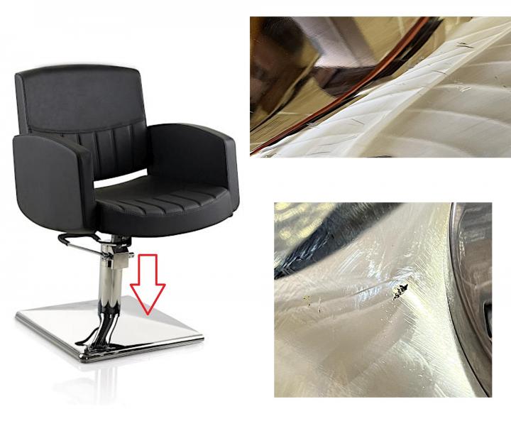 Kadern�cke kreslo Detail Fast - �ierne - II. akos� - odreniny na podstavci