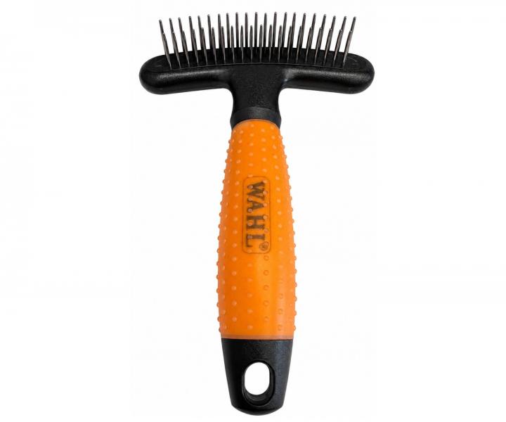 Obojstrann� vy�es�vac� hrebe� na zvieraciu srs� Wahl Professional Double Row Rake 58443 - oran�ov�