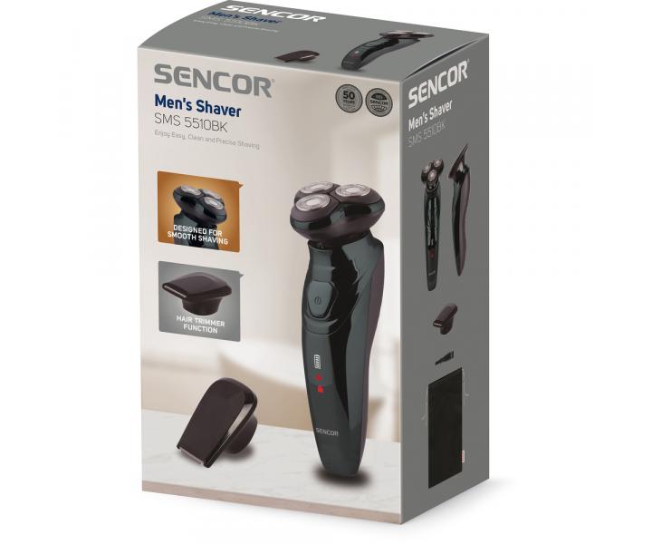 Holiaci strojek na fzy Sencor SMS 5510BK - ierny