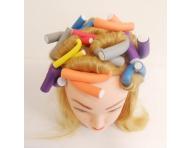 Ohybn natky na vlasy Hairway Flex - pr. 17 mm, oranov - 12 ks