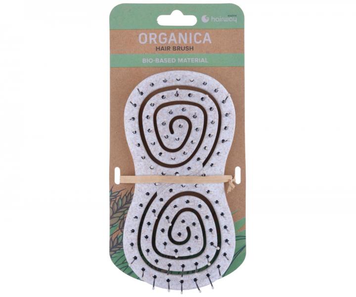 Ekologick kefa na rozesvanie vlasov Hairway Organica Hair Brush - bov