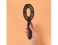 Kefa na roz�es�vanie a f�kanie vlasov s divia��mi a nylonov�mi �tetinami Sister Young Coco Hair Brush - �ierna