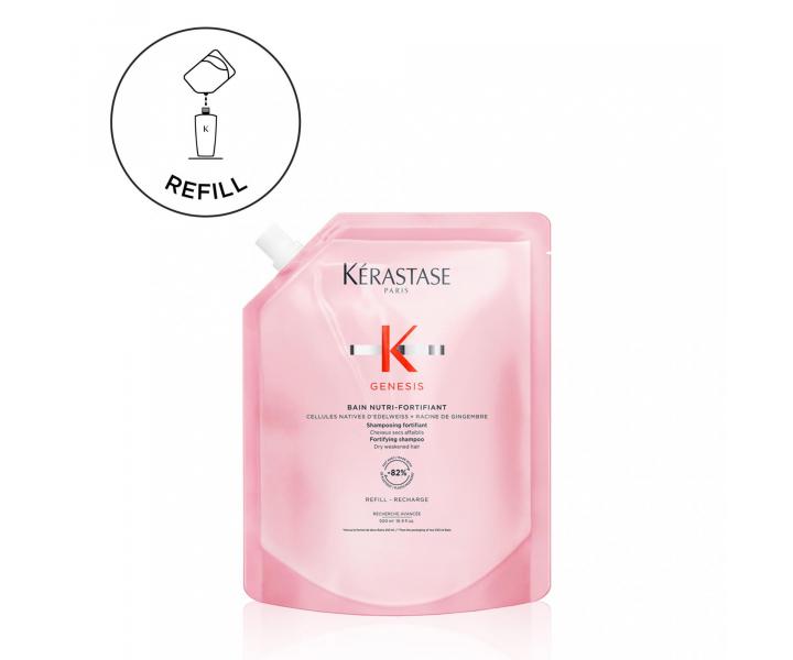 Vy�ivuj�ci �amp�n pre such� vlasy so sklonom k padaniu K�rastase Genesis Bain Nutri-Fortifiant - 500 ml, n�hradn� n�pl�