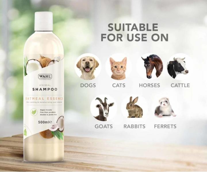 Jemn� �istiaci �amp�n pre citliv� zvieraciu poko�ku Wahl Professional Animal Shampoo Oatmeal Essence - 500 ml