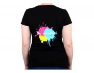 Tri�ko Lor�al s kr�tkym ruk�vom, okr�hly v�strih - d�mske, �ierne L (bonus)