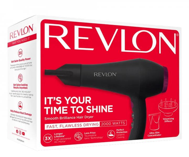 Profesion�lny f�n na vlasy Revlon Smooth Brilliance RVDR5251E - 2000 W + kefa zadarmo