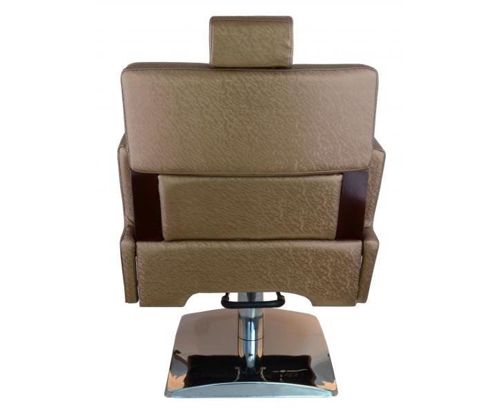 Kaderncke Barber kreslo Detail Larry - zlatohnedej - II. akos - kriv opierka, stiahnut koenka