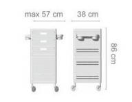 Kadern�cky pracovn� voz�k Ceriotti My Ice, 6 z�suviek - zeleno/biely