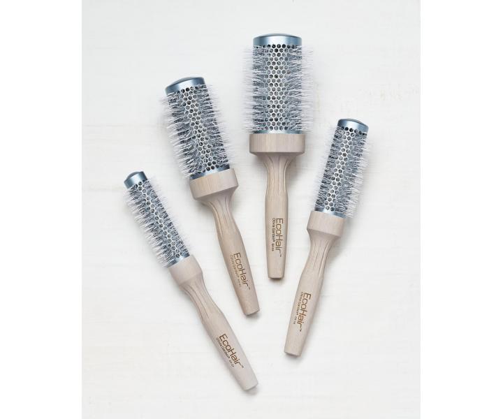 Okrhla fkacia kefa s bambusovou rukovou Olivia Garden EcoHair Thermal - 34 mm