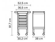 Kaderncky pracovn vozk Hairway Oskar - ierny