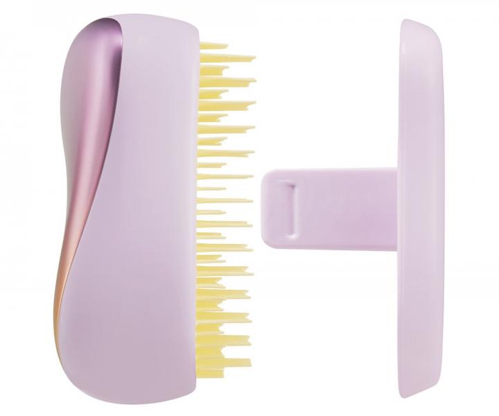 Kefa na rozesvanie vlasov Tangle Teezer Compact Styler Lilac Yellow - metalick fialovo-lt