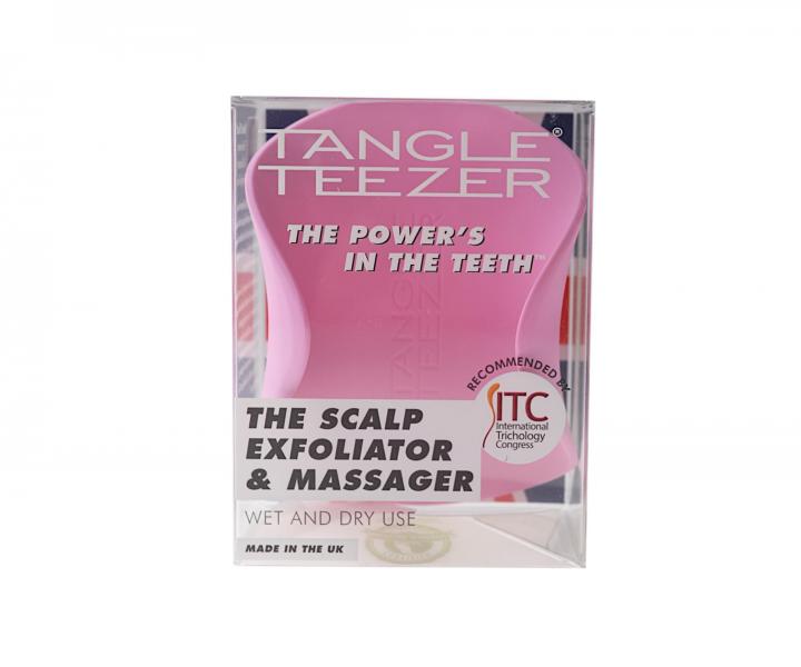Masna exfolian kefa na pokoku hlavy Tangle Teezer Scalp Brush Pink - ruov