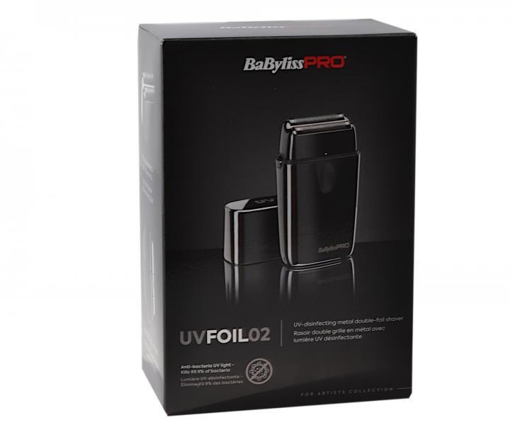 Profesionlny planetov strojek s UV svetlom BaByliss Pro UVFOIL02 - ierny