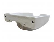 Barber umvadlo Bellazi - keramick, hranat biele