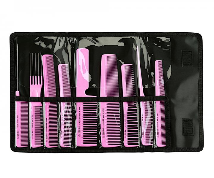Kompletn sada profesionlnych hrebeov s puzdrom Eurostil Professional - viac farieb
