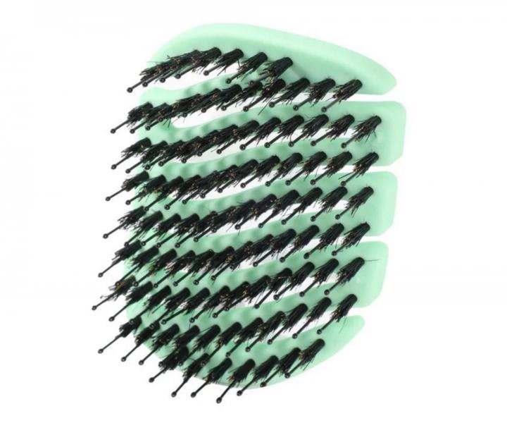 Kefa na vlasy s divia��mi a nylonov�mi �tetinami Sister Young Mila Pocket Hair Brush - svetlo zelen�