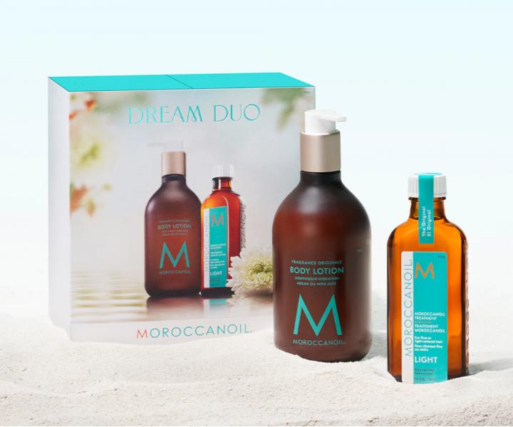 Dar�ekov� sada �ahkej olejovej starostlivosti a telov�ho mlieka Moroccanoil Dream Duo Light
