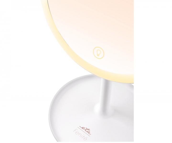 Kozmetick zrkadlo s LED osvetlenm a zvovacm zrkadlom ETA Fenit 1354 - biele