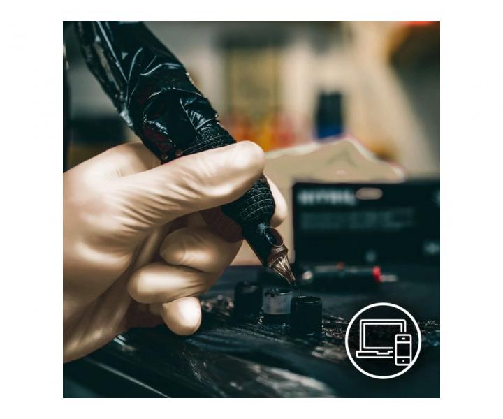 Nitrilov rukavice Espeon Nitril Sparkle - 100 ks, perleov zlat, vekos L