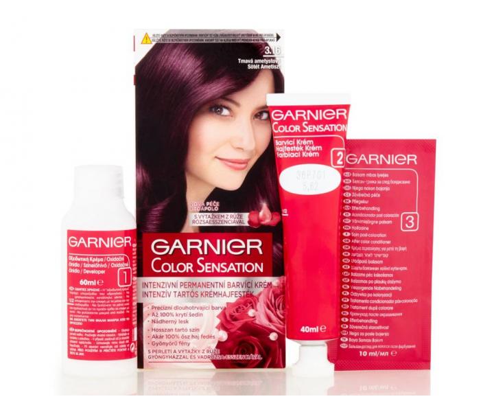 Permanentn farba Garnier Color Sensation 3.16 tmav ametystov