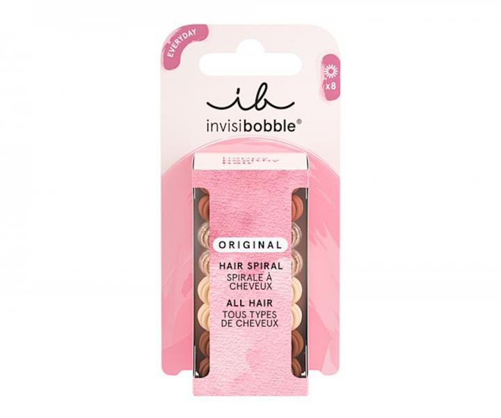 Sada pirlovch gumiiek Invisibobble Original Cafe au Lait - 8 ks