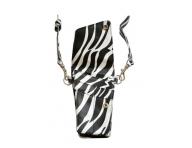 Brana Detail na nonice s posuvnm popruhom - zebra