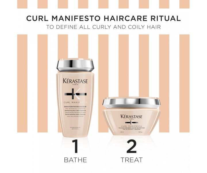 Dar�ekov� sada na hydrat�ciu vlnit�ch a ku�erav�ch vlasov K�rastase Curl Manifesto Masque Spring Box