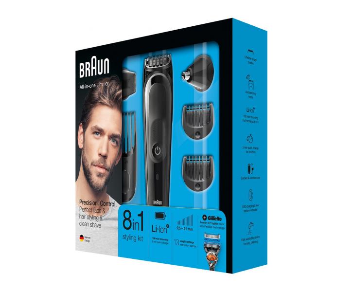 Multifunkn zastrihva Braun MGK 5060 - ierny + zadarmo holiaci strojek Gillette Fusion 5