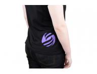 Triko s krtkym rukvom, okrhly vstrih - dmske, ierne XL