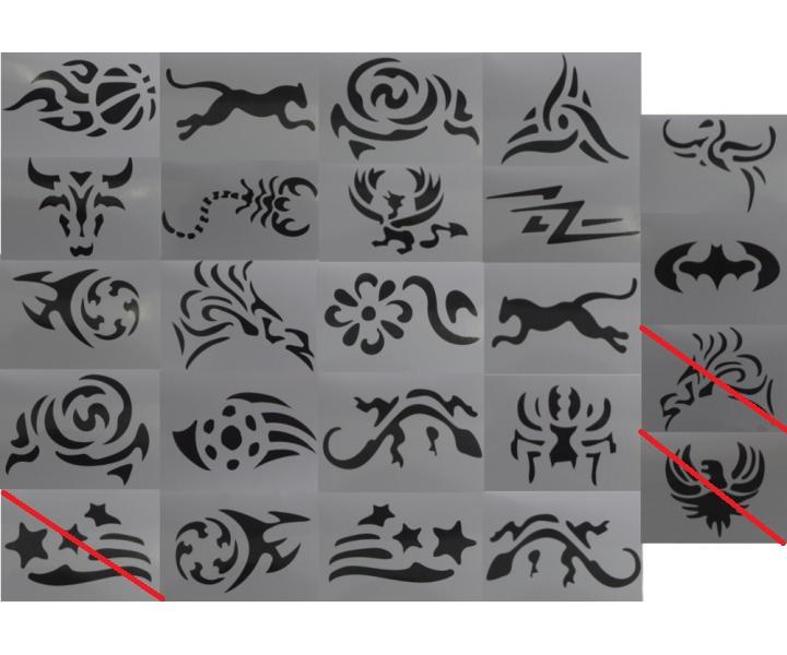 ablny pre ornamenty TATTOO, Sibel - Barburys - 21 vzor - rozbalen