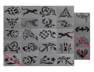 ablny pre ornamenty TATTOO, Sibel - Barburys - 21 vzor - rozbalen