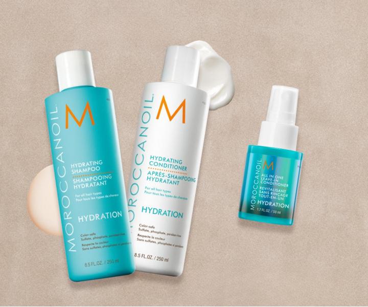 Dar�ekov� sada pre hydrat�ciu such�ch vlasov Moroccanoil Hydration Collection + bezoplachov� starostlivos� a ta�ti�ka zadarmo
