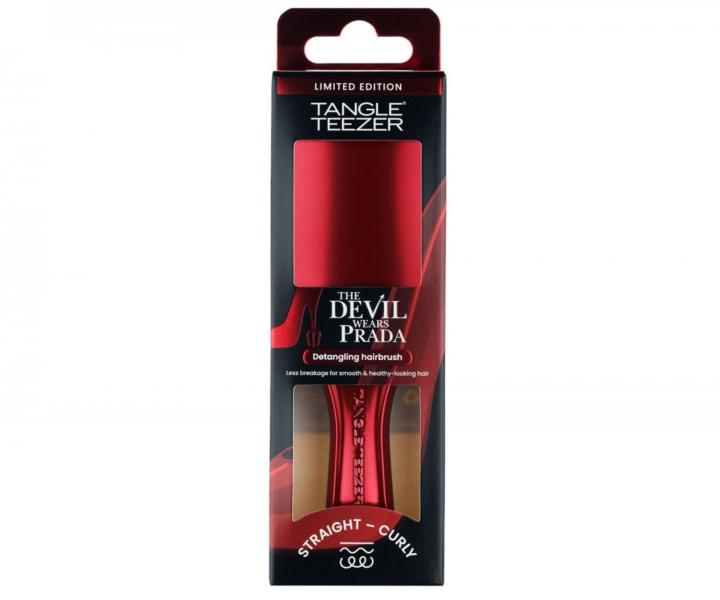 Cestovn� kefa na roz�es�vanie vlasov Tangle Teezer Ultimate Detangler Mini The Devil Wears Prada - metalicky �erven�/�ierna