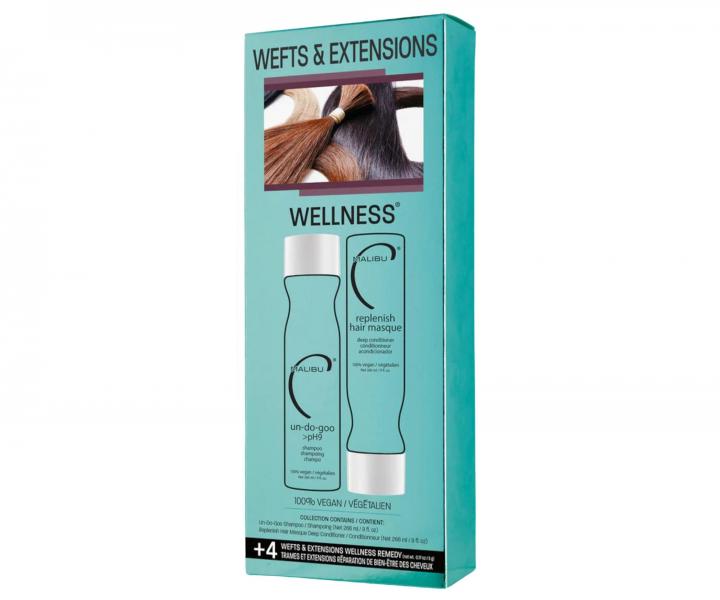 Sada vlasovej starostlivosti o preden vlasy Malibu C Wefts & Extensions Wellness