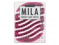 Kefa na vlasy s divia��mi a nylonov�mi �tetinami Sister Young Mila Pocket Hair Brush - tmavo ru�ov�