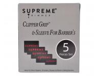 Proti�mykov� n�vleky pre strihacie stroj�eky Supreme Trimmer Clipper Grip - �ierne, 5 ks