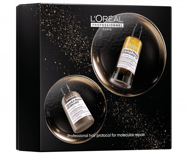 Dar�ekov� sada pre po�koden� vlasy Lor�al Professionnel Serie Expert Absolut Repair Molecular Duo