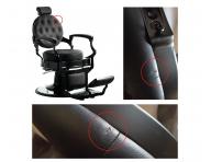 Kadern�cke Barber kreslo Hairway Romeo - �ierne - II. akos� - prerezan� ko�enka