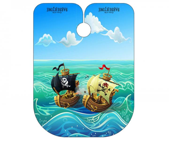 Detsk pltenka na strihanie vlasov Barbertime Pro Barber Child Cape - lode