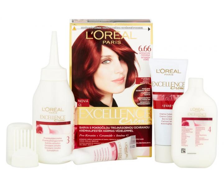 Permanentn� farba Lor�al Excellence 6.66 intenz�vna �erven�