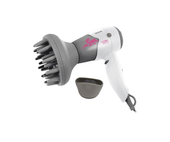 F�n na vlasy s difuz�rem Sencor SHD 6504W - 1400 W, bielo-siv�