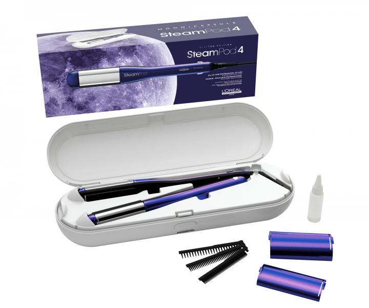 Parn� �ehli�ka na vlasy Lor�al Professionnel SteamPod 4 Moon Capsule - metalick� fialov�
