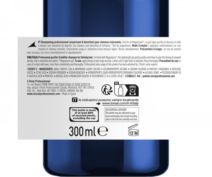 ampn na obnovenie hustoty vlasov Loral Professionnel Serioxyl Advanced Shampooing