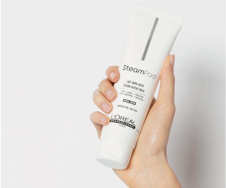 Termoochrann a vyhladzujci mlieko pre jemn vlasy Loral Professionnel SteamPod - 150 ml