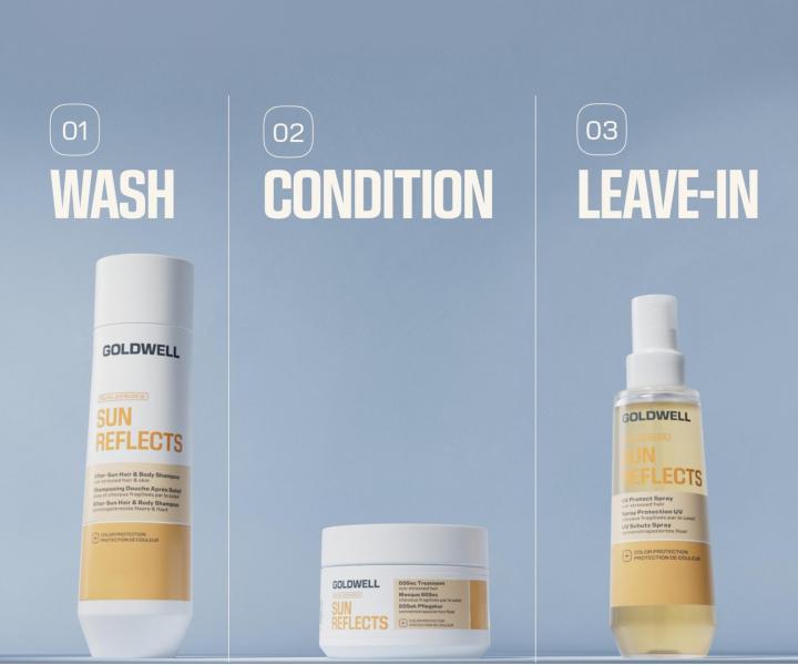 Bezoplachov� sprej na vlasy vystaven� slnku Goldwell Dualsenses Sun Reflects UV Protect Spray - 150 ml