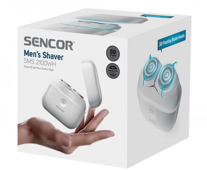 Rota�n� holiaci stroj�ek na f�zy Sencor Men's Shaver SMS 2100WH - biely